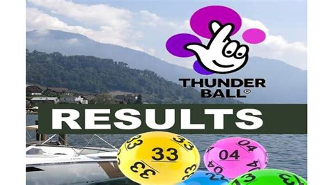 thunderball results saturday|thunderball results tonight.
